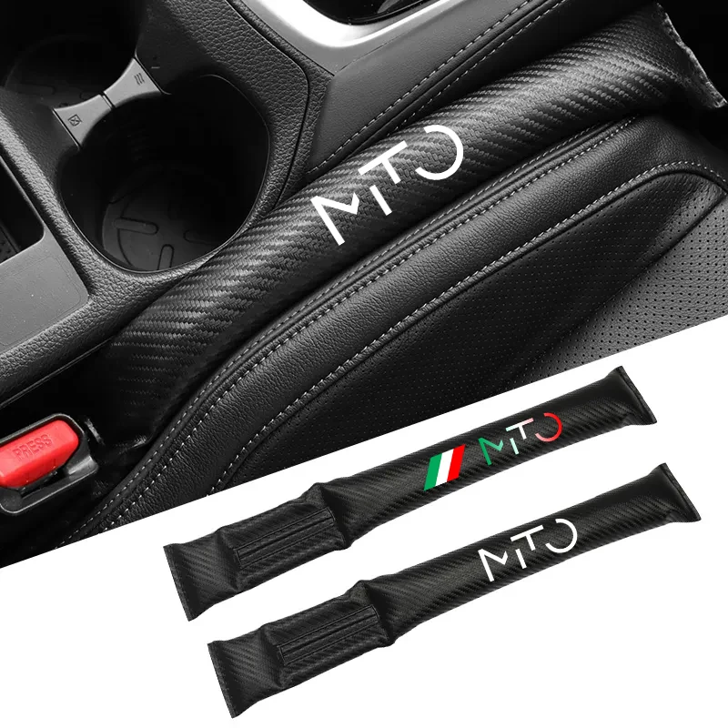 

Carbon Fiber Car Interior Seat Gap Plug Filler Pad For Alfa Romeo MITO logo accessories