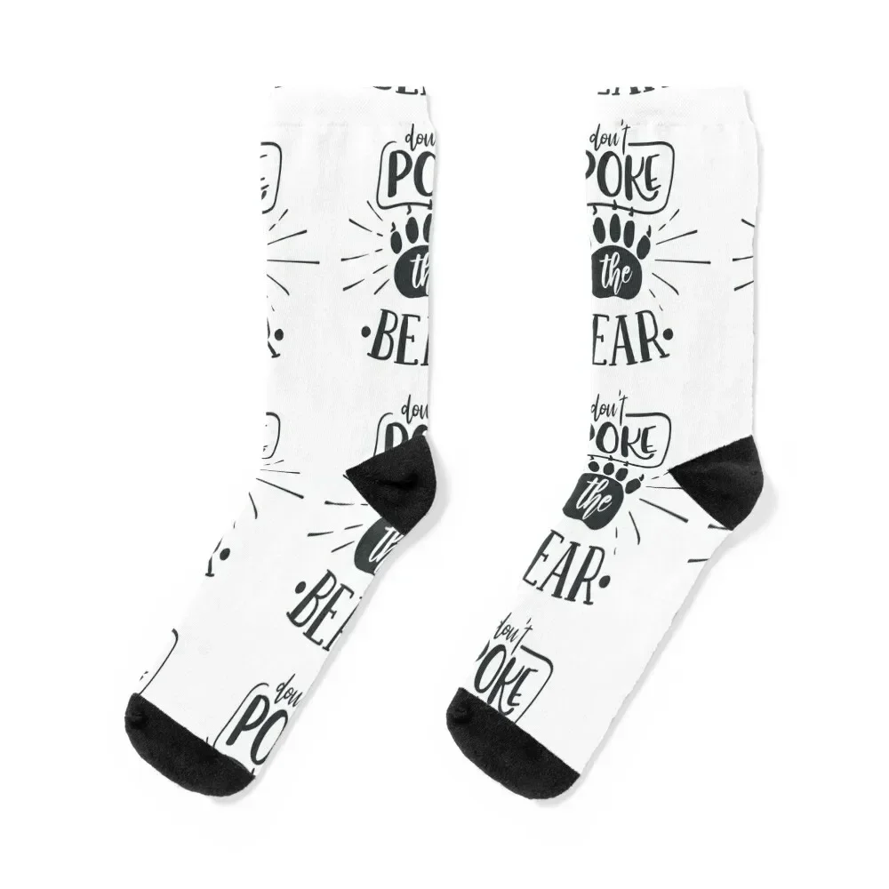 

Don't Poke the Bear Socks cool crazy cute gifts Boy Child Socks Women's