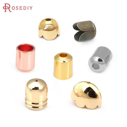18K Gold Color Brass Leather Rope Wire Tassel Caps High Quality Diy Jewelry Accessories Making Rosediy official-website