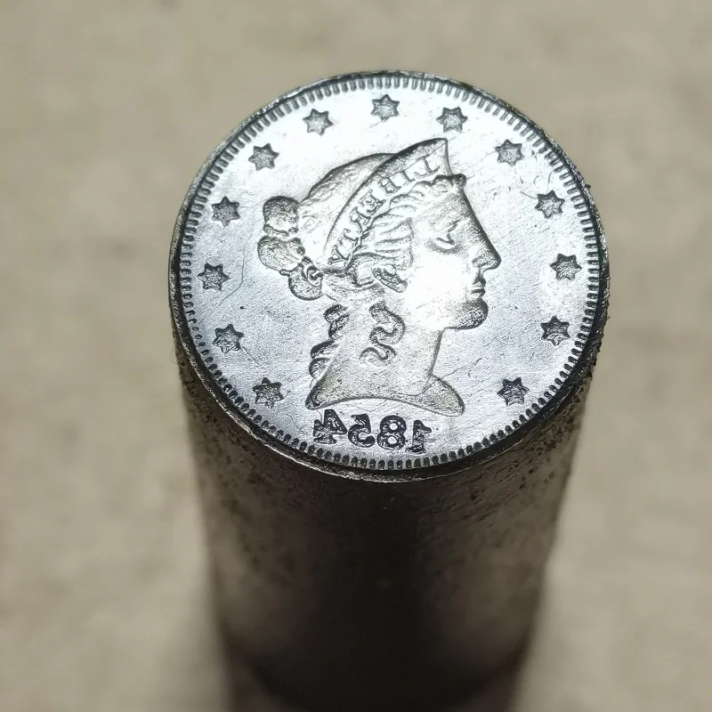 قالب العملة المعدنية للولايات المتحدة 21⁄2 دولارًا قالب "رأس التاجر - النسر الربعي"، المزيد من التاريخ للاختيار #4