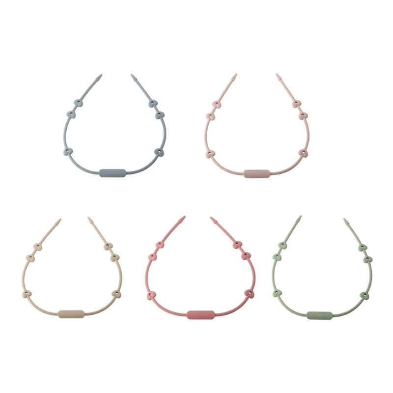 Upgraded Silicone Cup Catcher Secure Toy & Drink Holder Newborn Silicone Soother Chain for Baby Strollers & Car Seats