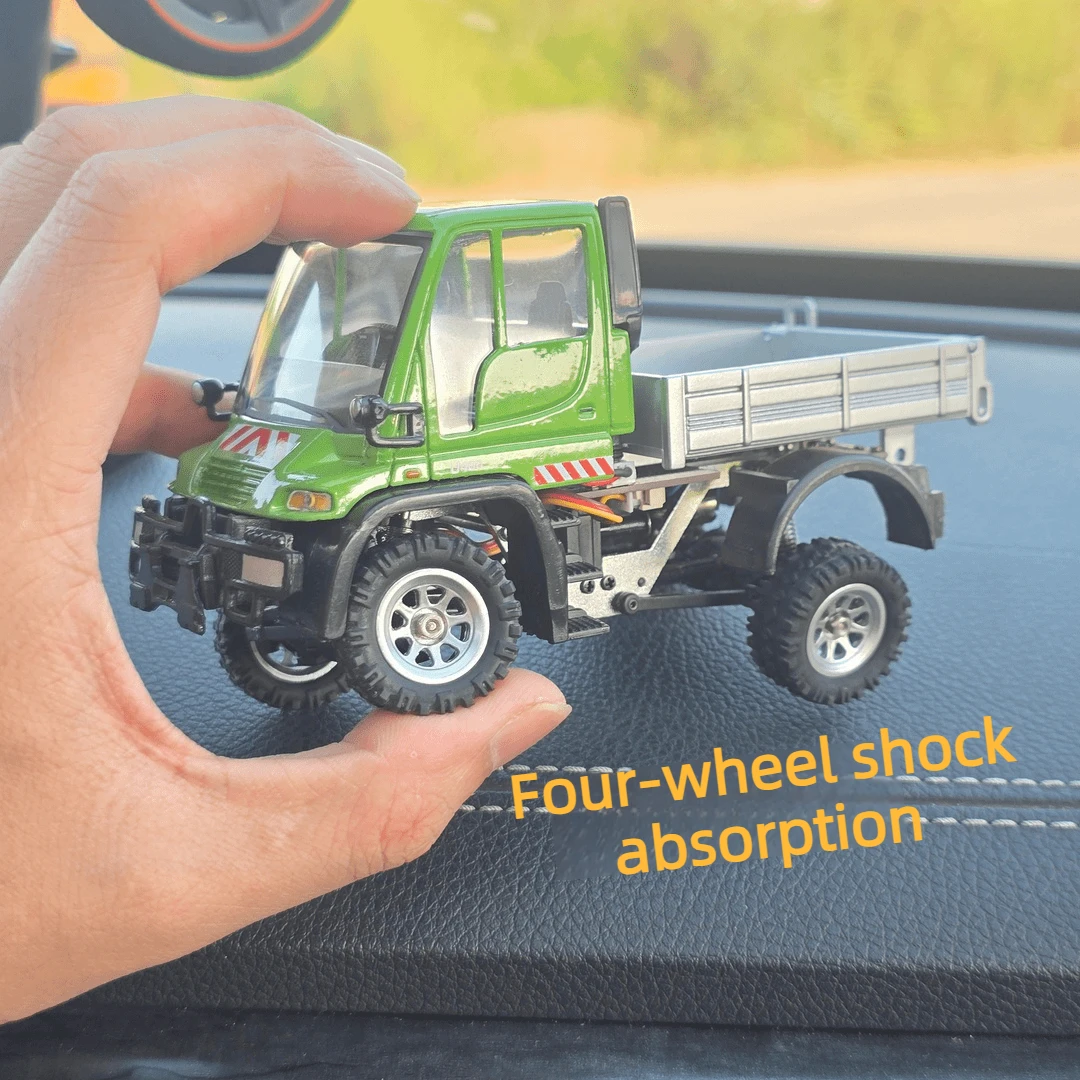 1/36 Mini 4WD RC Rock Crawler Alloy Front Body TPC Charging Shock Absorber Resistant Remote New Control Car Offroad Vehicle