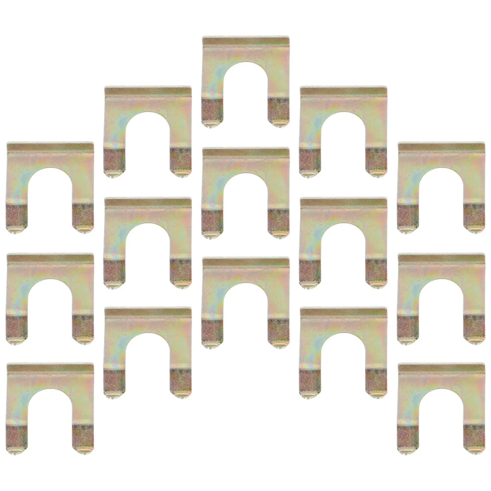 

15Pcs Brake Hose Metal Clips U Shape Retainer Brackets for Brake Line Maintenance Automotive Cable Clamp Cars Trucks