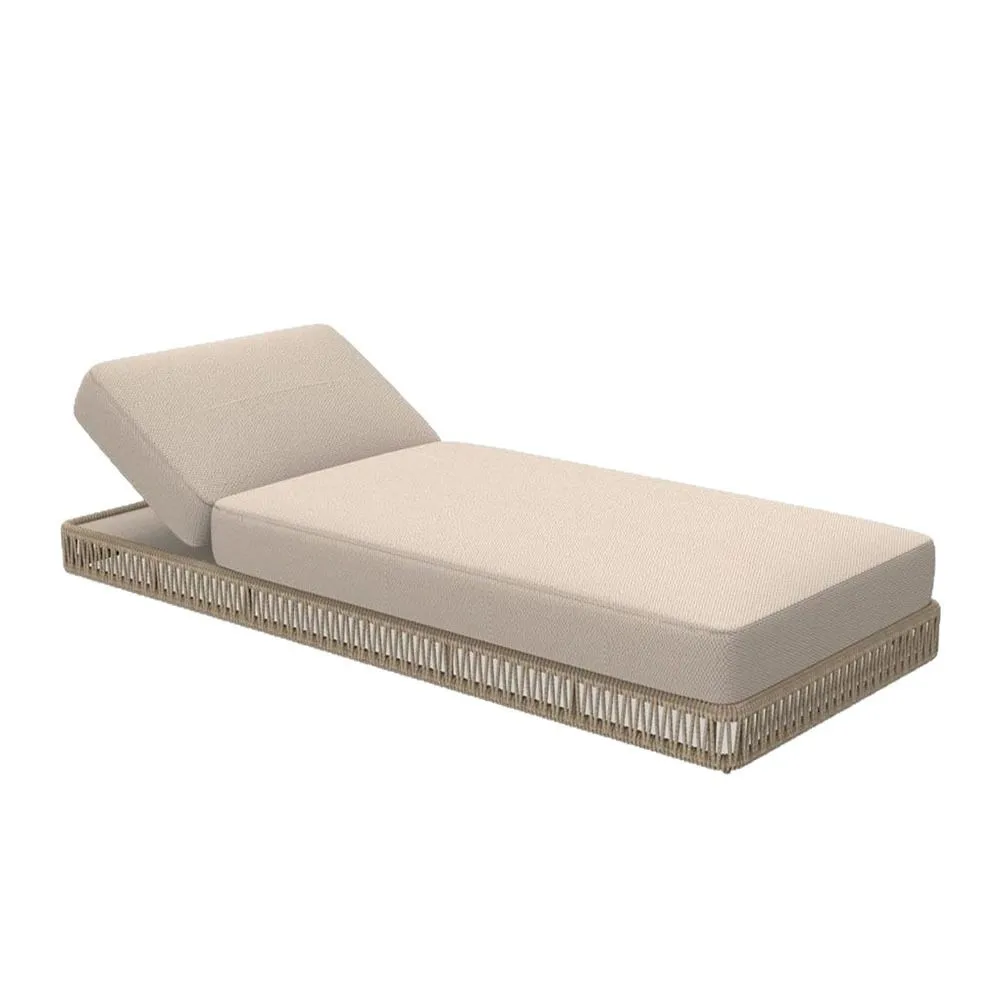 Chaise longue en rotin pour piscine, chaise de plage extérieure, hôtel, Villa, jardin extérieur, corde tissée