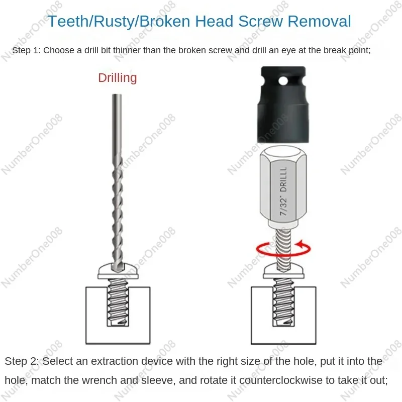 27 Piece Set Of Internal Hexagonal Screws And Bolts Extractor With Damaged Spline Sliding Thread Broken Teeth Bolt Removal Tool