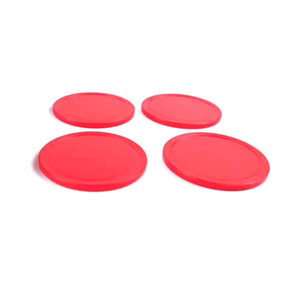 

8 pcs Ice Hockey Air Small Disc Red Replacement Table Ergonomic Handle Durable Sliders for Game Room