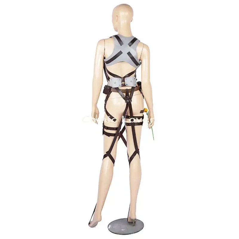 Titan Shingeki No Kyojin Recon Cosplay Corps Anime Harness Belts Leather Skirt Hookshot Adjustable Costume Outfit image 3