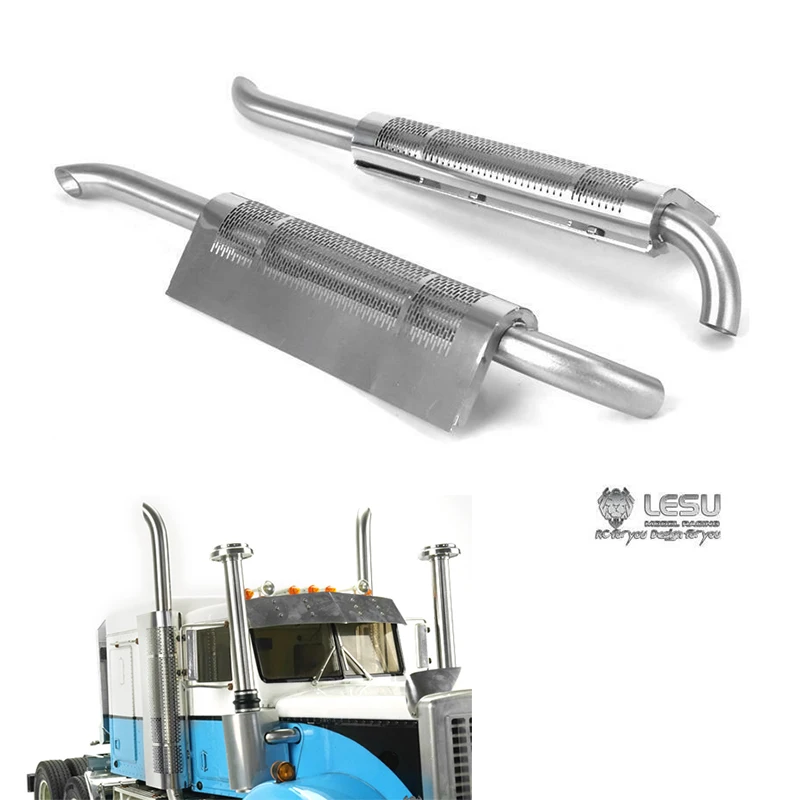 

LESU Metal Exhaust Pipe Chimney 1/14 RC DIY Tamiyay Tractor Truck Car Outdoor Toys TH14386