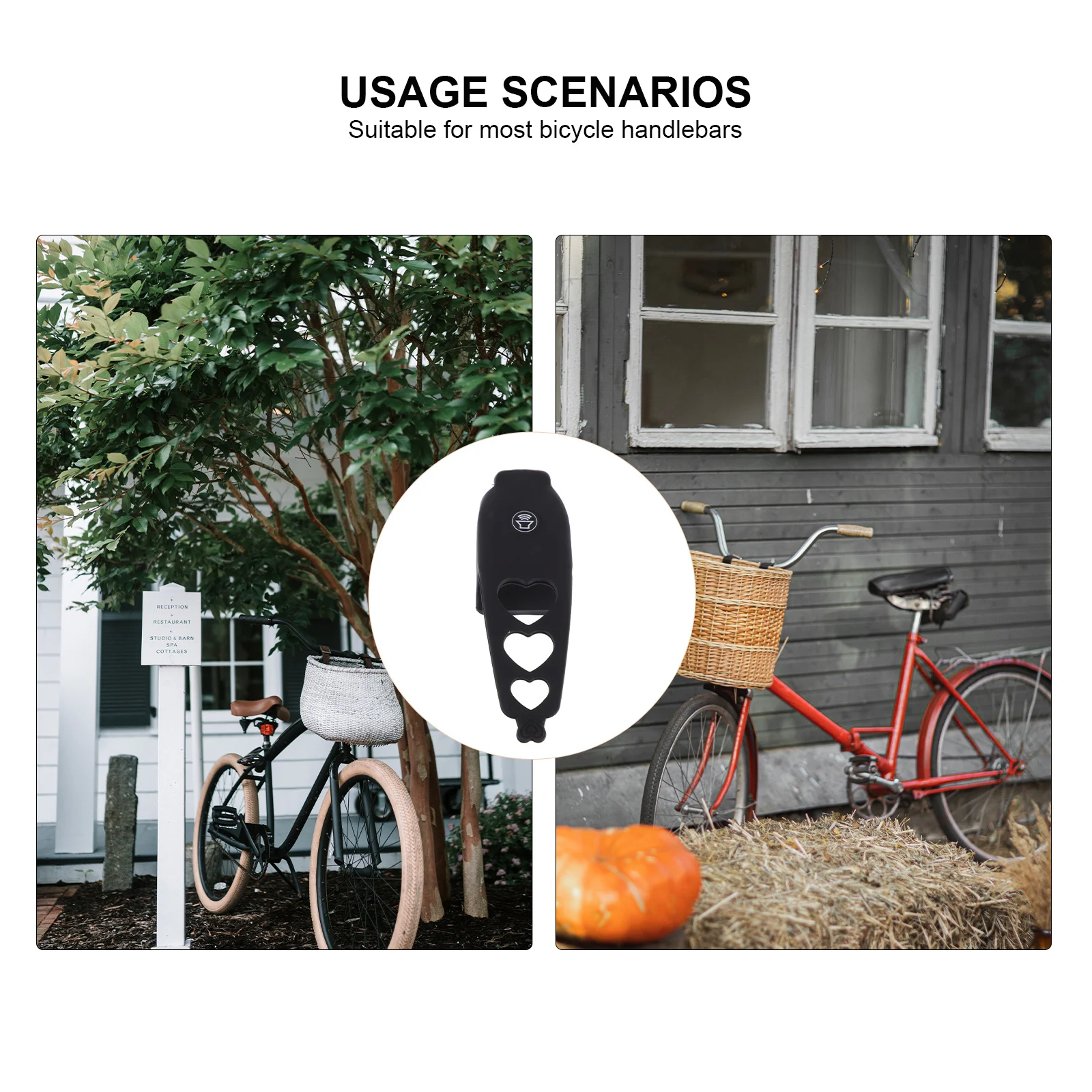 

1Pcs Electric Bike Bell Professional Cycling Horn with Removable Silicone Sleeve Multiple Tones Impact Resistant Lightweight