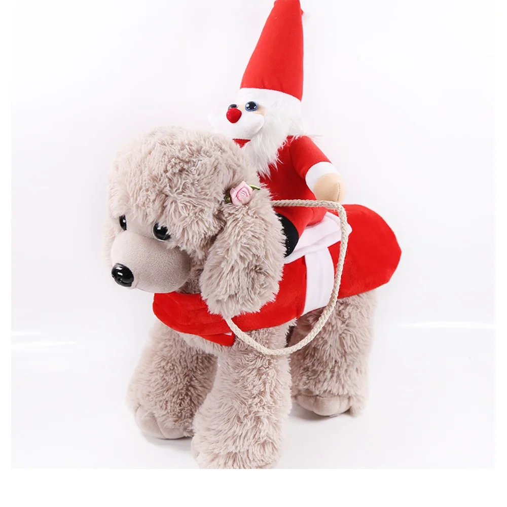 Pet Costumes Santa Claus Dog Cat Christmas Clothes Mutable Halloween Funny Costume Santa Claus Clothes Christmas Costumes