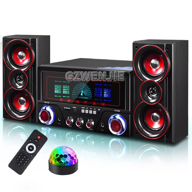 

4 Inch Desktop Computer TV Bluetooth Speaker 2.1 Karaoke Home Computer Speaker Home KTV Music Center System Audio Set