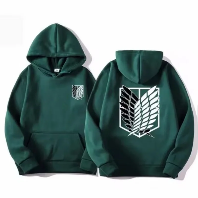 Attack on Titan Men's Hoodie Anime Hoodies Men Women Streetwear Pullover Harajuku Shingeki no Kyojin Hoodies Sweatshirt Clothes