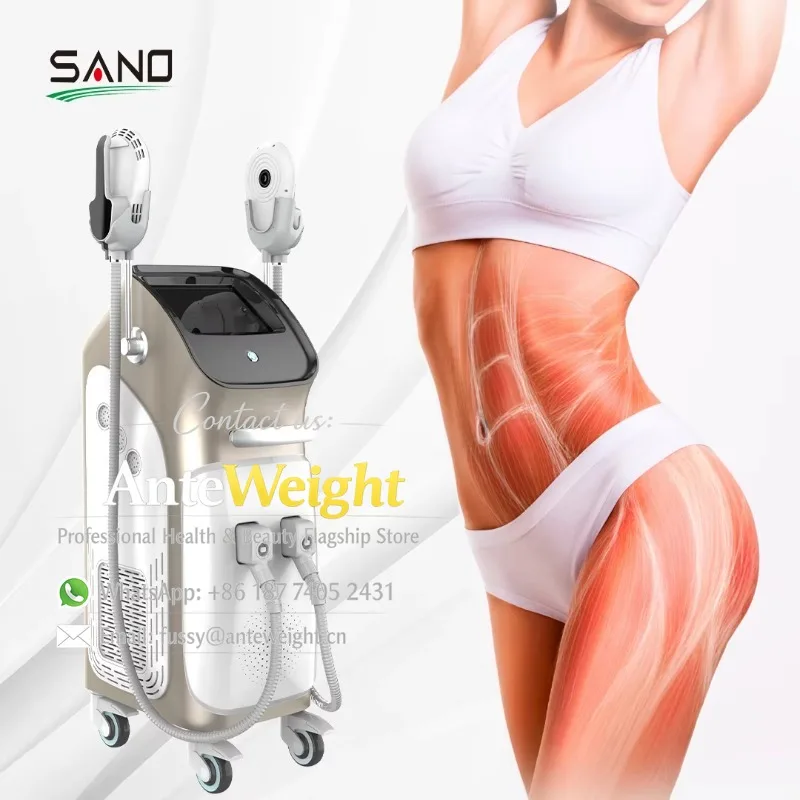 Ems Body Contouring 4 Handle Rf Neo Ems Muscle Stimulator / Ems Body Sculpting Machine Standing 2 Years 3000W