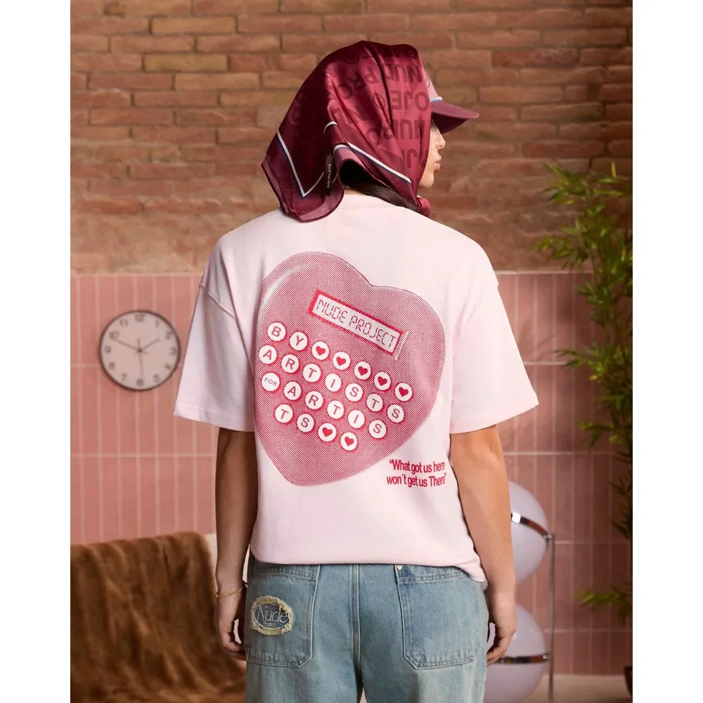 

Summer Street Ladies Brand Casual Loose T-shirt American Cotton Personalized Street Calculator Printed Graphics Y2KT-shirt Tops