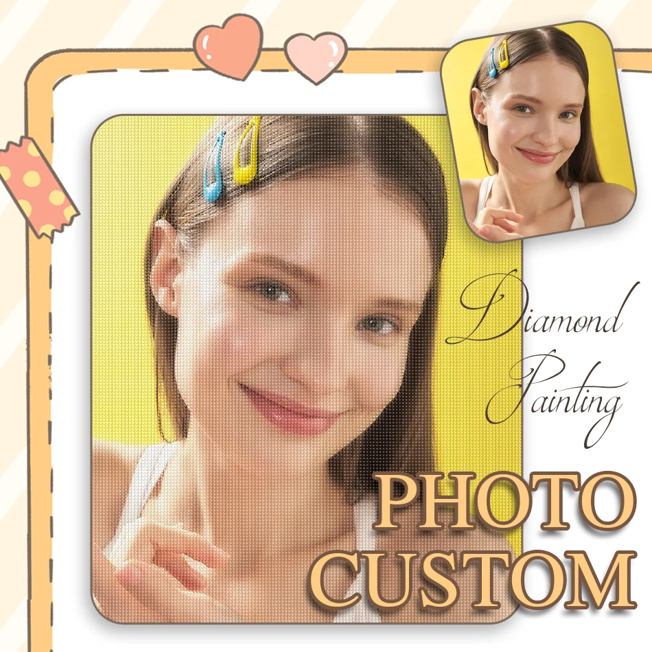 

GATYZTORY 5D Crystal Diamond Painting Photo Custom Stitch Needle Arts Craft Diamond Mosaic Rhinestones Diamond Pictures To Make