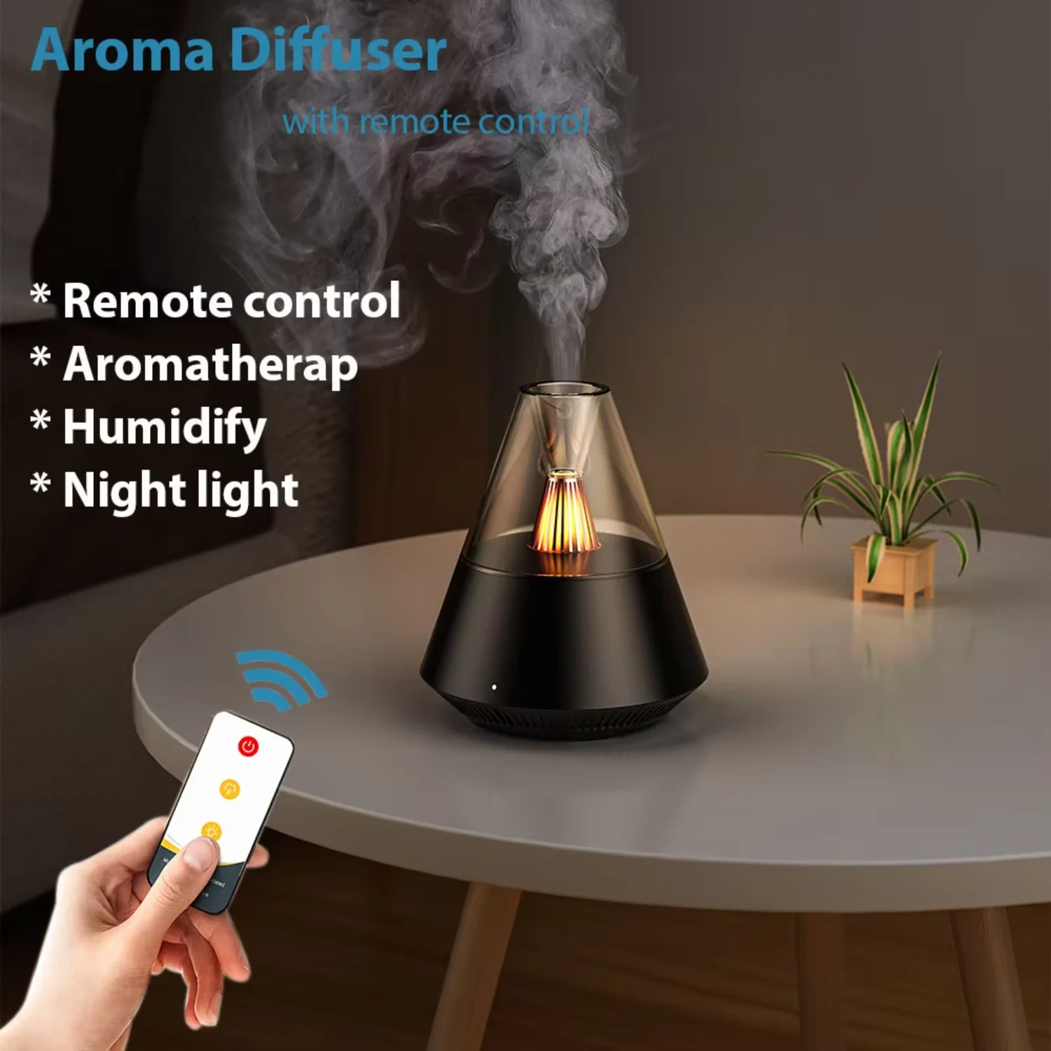 Portable Aroma Diffuser, USB Humiator, Essential Oil, Night light, Cold Mist maker, for home use gift