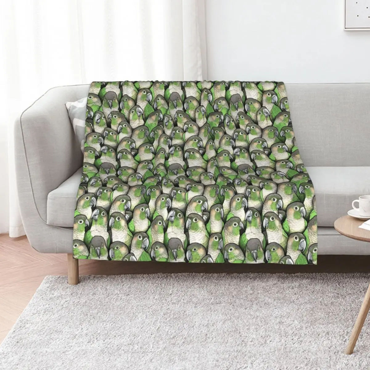 Green-cheeked Conures Throw Blanket Sofas Soft Plaid Plush Polar Personalized Gift Decorative Throw Blankets