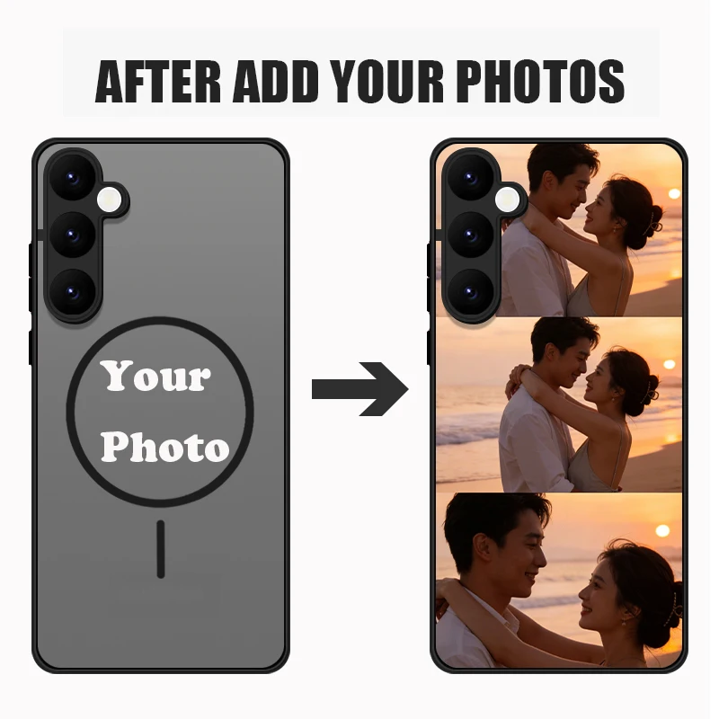 Magnetic DIY Personalized Customized Photo Case For Samsung Galaxy S26 S25 S23 S24 Ultra S21 S25 FE S22 Plus For Magsafe Cover