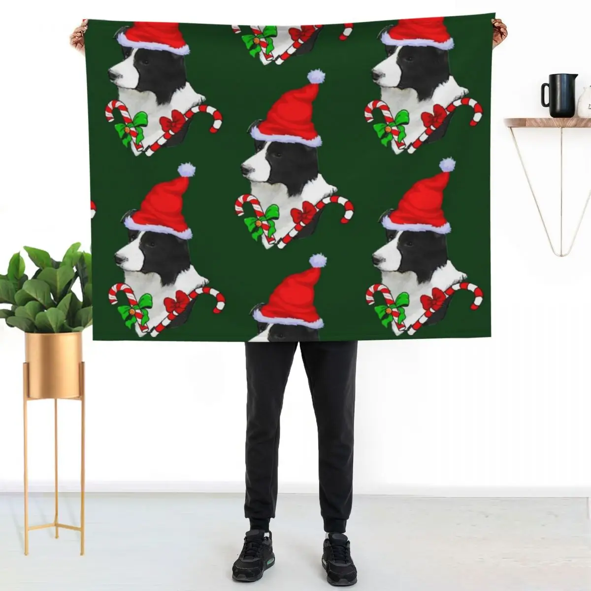 Border Collie Christmas Gifts Throw Blanket Thin anime Bed blankets and throws christmas gifts Thins Blankets