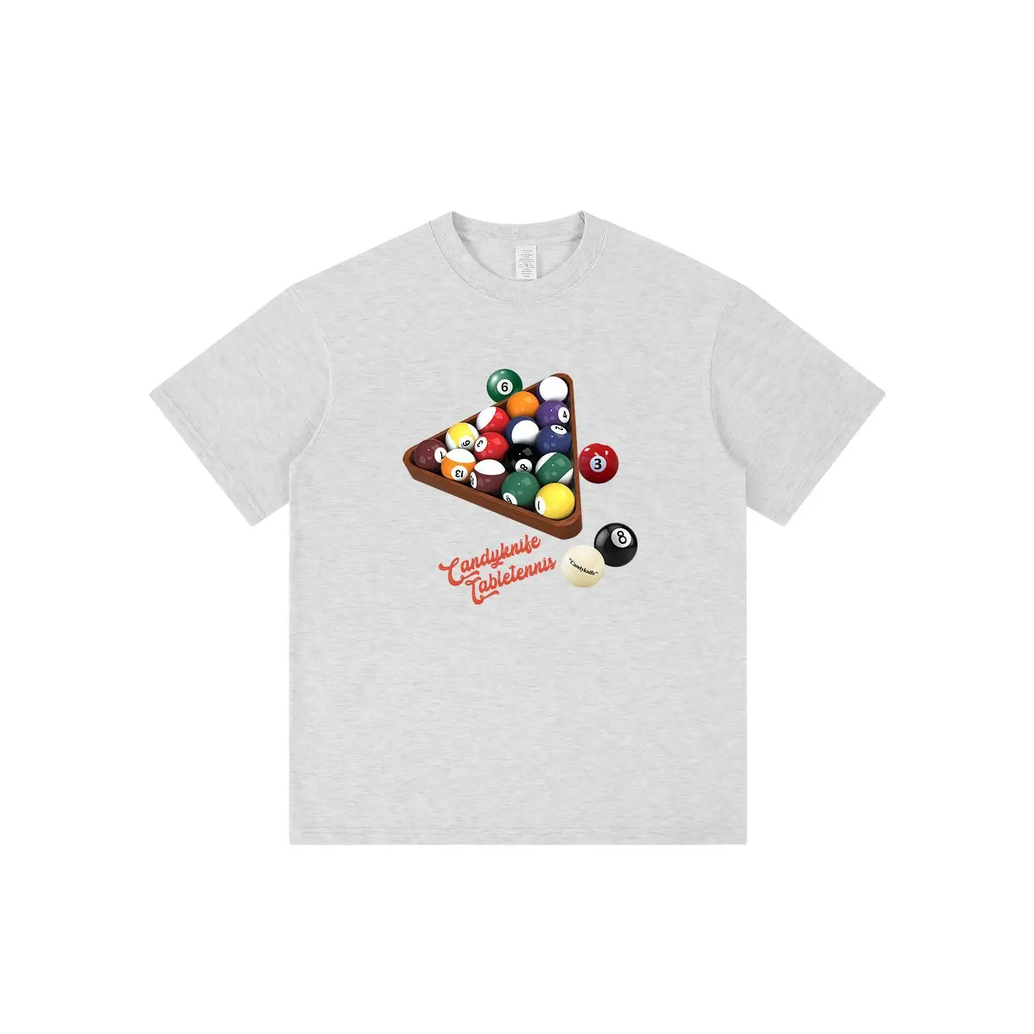 Американская футболка с короткими рукавами и надписью для бильярда среднего размера, мужская и женская футболка для бильярда, свободная и универсальная, с принтом из чистого хлопка