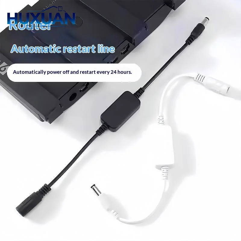 Automatic WiFi Router Reset Controller 24H Timed Power Off Reboot Cable for Home Office Remote Work Network