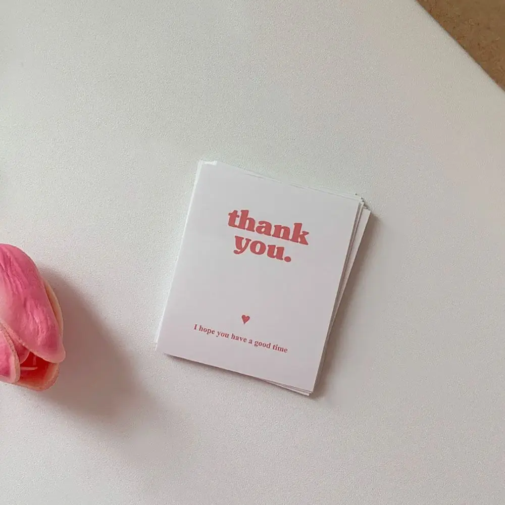100Pcs Rectangular Thank You Stickers Decoration Label Sticker Gift Package Stickers Express Delivery Takeout Adhesive Stickers