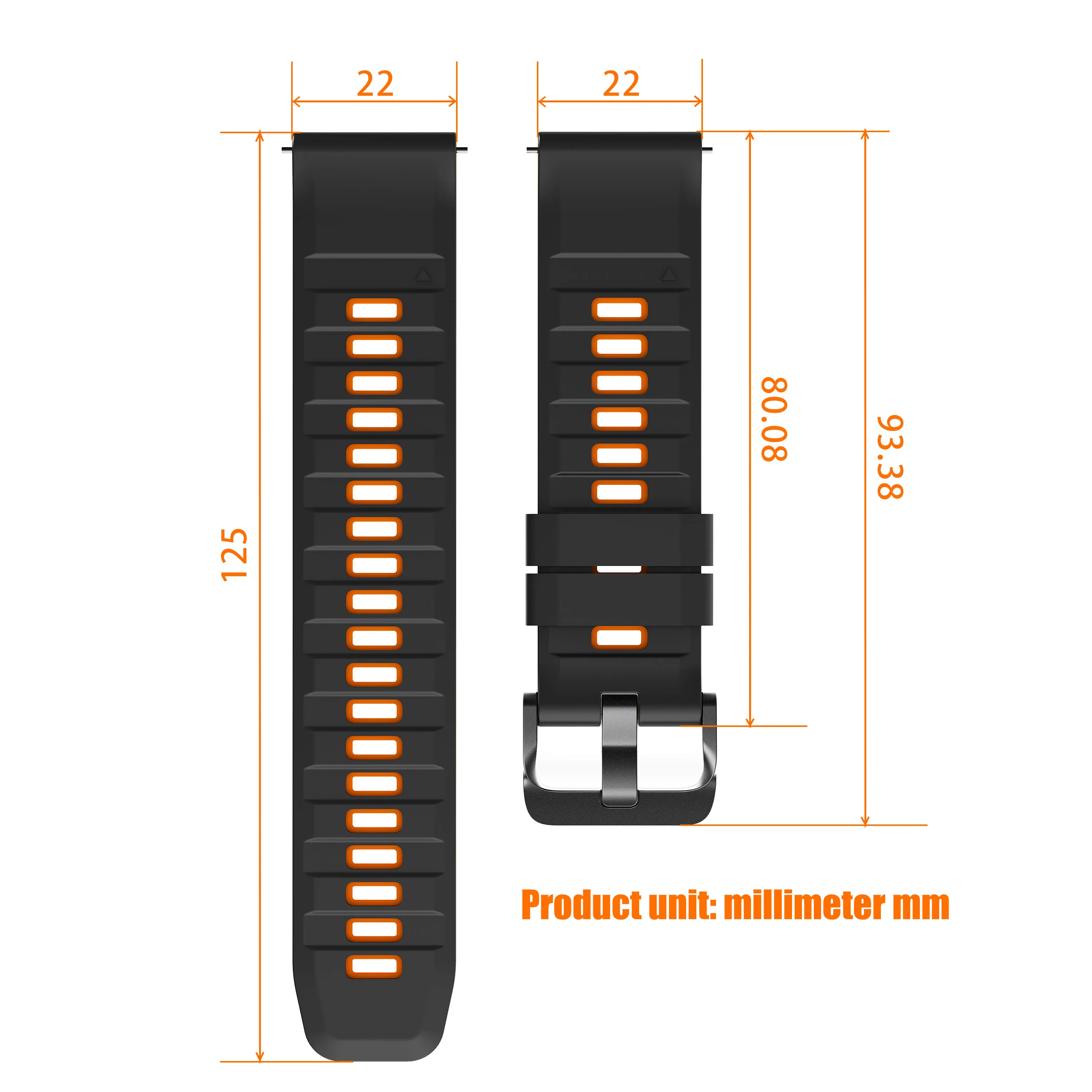 22mm シリコン製腕時計ストラップ Amazfit BALANCE 2/Bip 6 バンド GTR 4 3 2 2e/GTR 3 pro/GTR 47mm/Stratos 3 2 2S 交換用ブレスレット