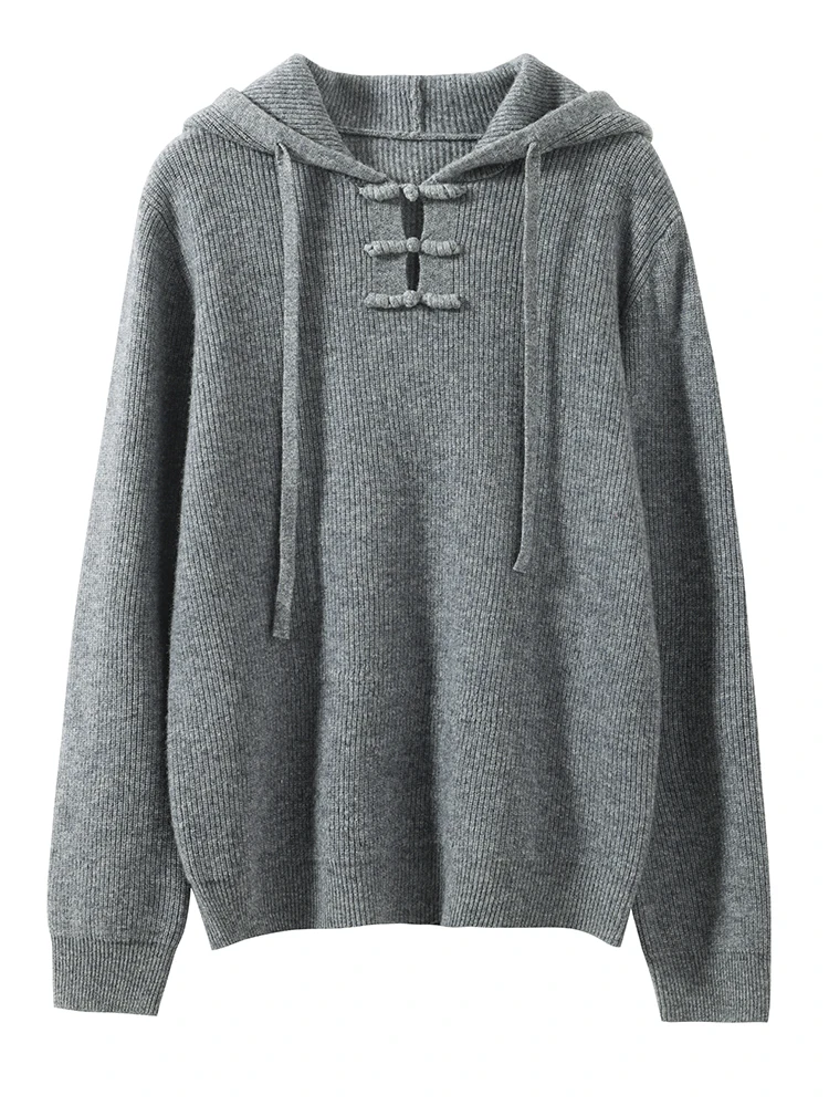 

Women Autumn Winter 100% Merino Wool Sweater Ethnic Style sweater Long Sleeve Soft Warm Casual Basic Cashmere Knitwear Tops