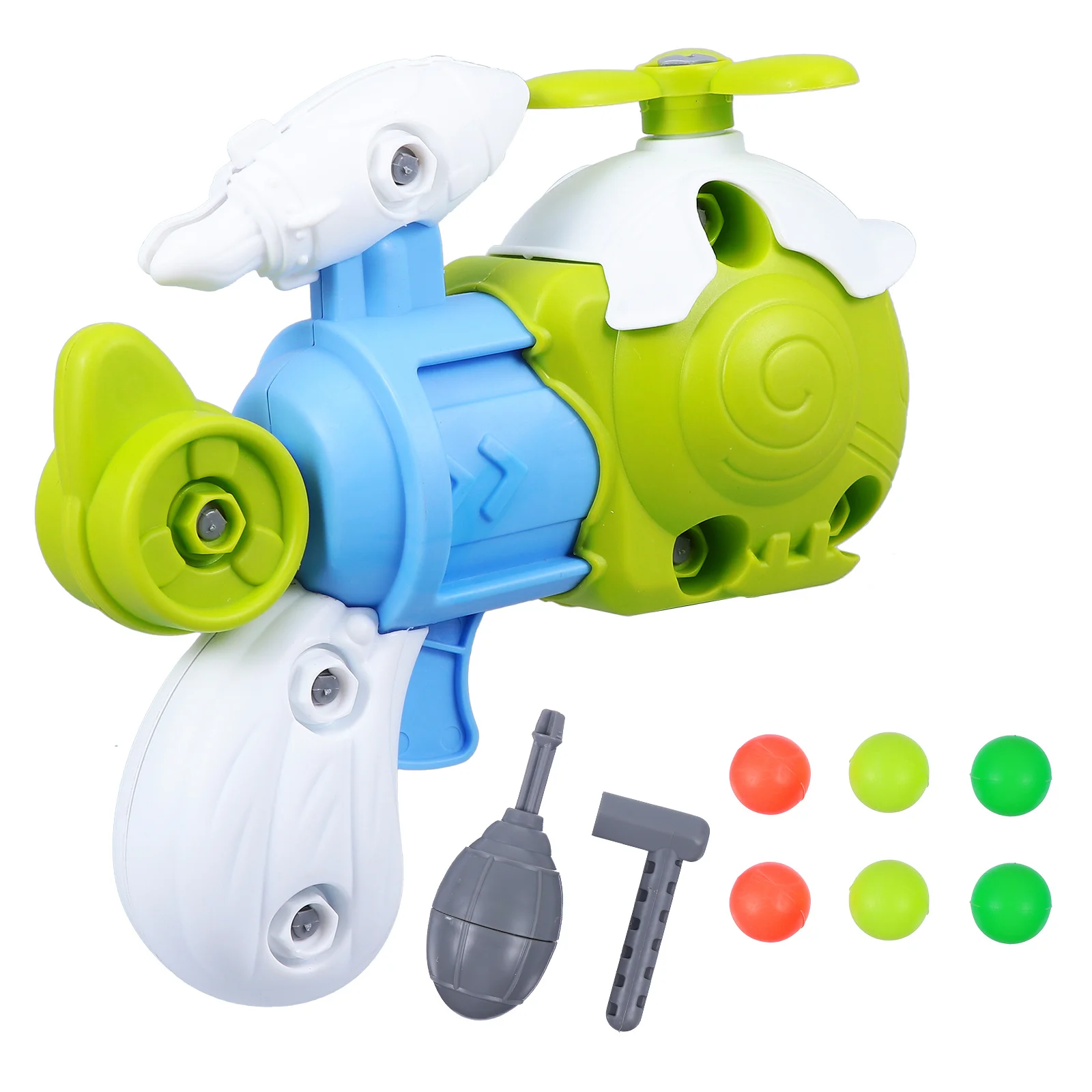 

Dinosaur Gun Toys DIY Assembly Airplane Building Educational Kit Assemble Take Apart