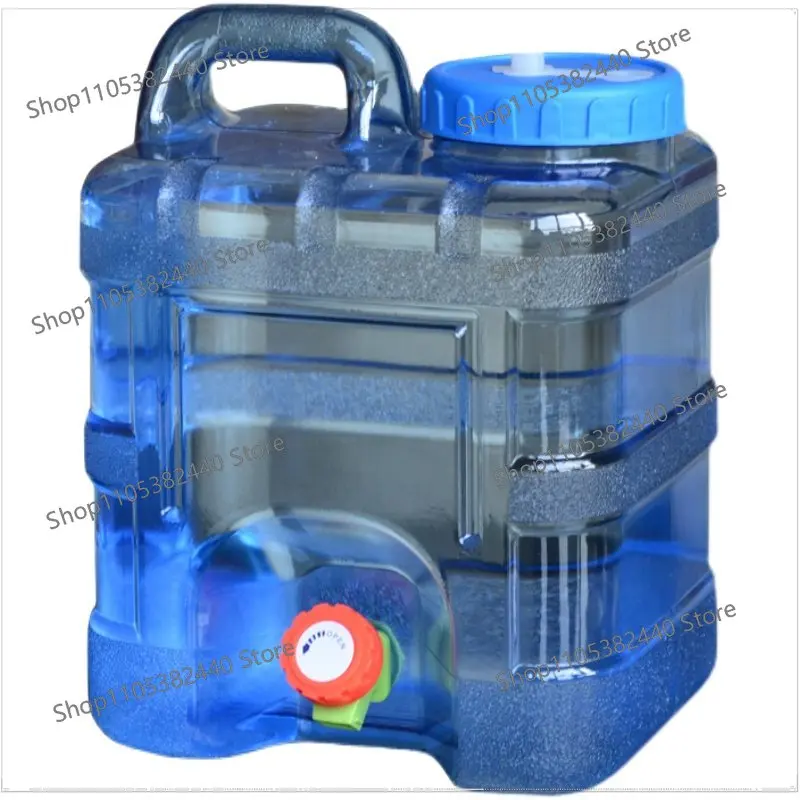 6/7.5/10L Portable Water Bucket Driving Pure Water Tank Container with Faucet for Outdoor Camping Car Cooking Picnic Hiking