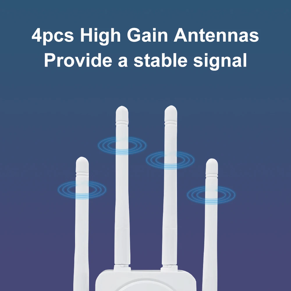 Imagem -05 - Kuwfi 1200mbps Repetidor Wifi Dual-band 5g 2.4g Wifi Extender Wifi Booster Amplificador de Rede Router Wifi de Sinal de Longo Alcance