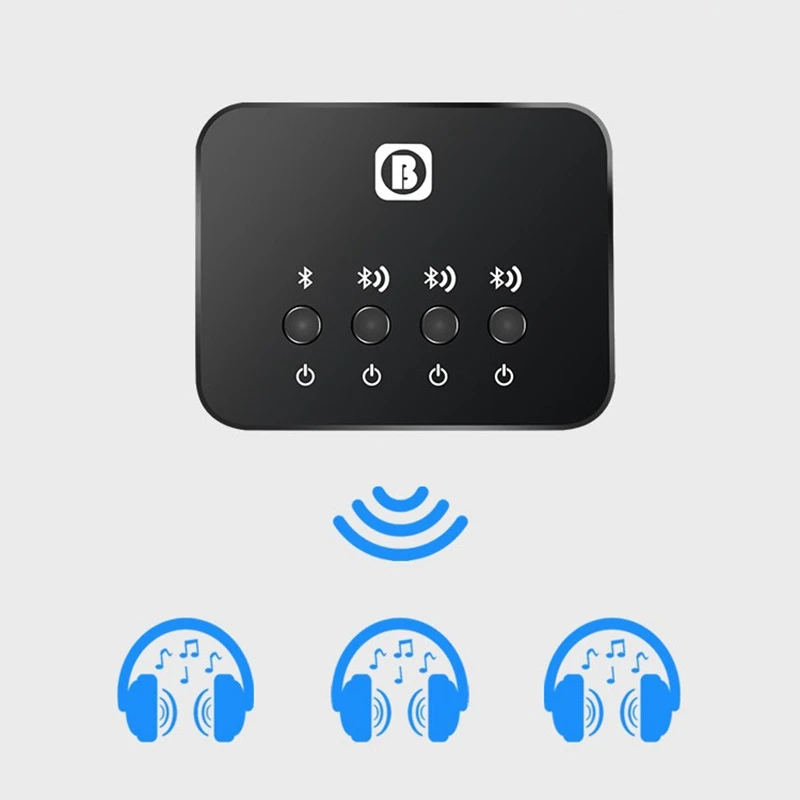 Imagem -05 - Hfes Bw107 Bluetooth 4.0 Estéreo o Transmissor Divisor Adaptador Música Receptor Dispositivo de Compartilhamento Função para o Telefone Móvel para