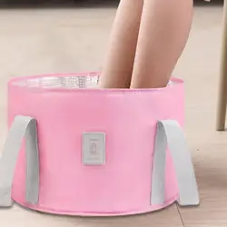 Foldable Foot Tub Portable Travel Camp Bath Bag Wash Basin Water Bucket Large Capacity Foot Bath Bucket Massage Washing Tub home