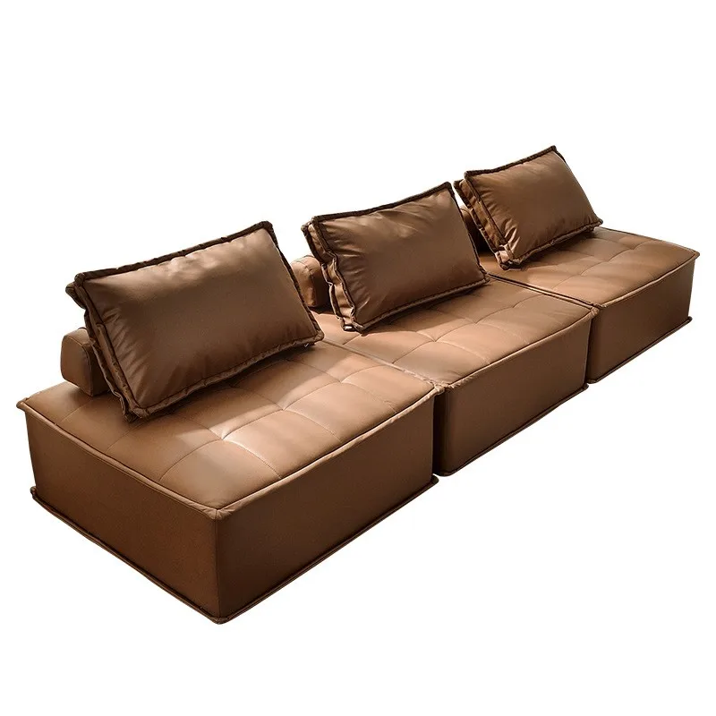 IHOME Technology Cloth Sofa Postage Stamp Disposable Square Small Sitting Room Sofa Straight Row Of Single Combination Sofa 2024