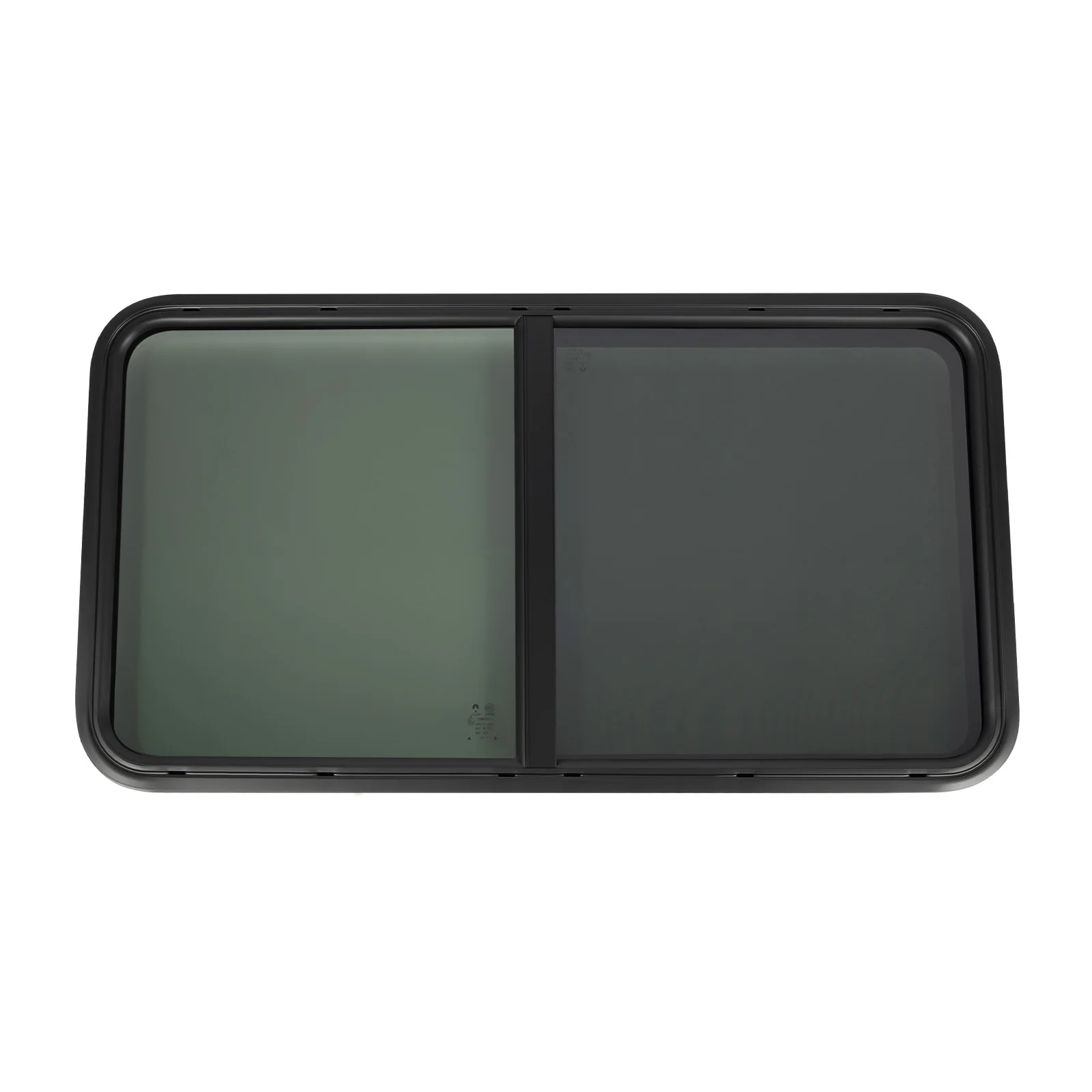 

Universal Black RV Sliding Window Tinted Privacy Glass & Mosquito Screen for 2-6mm/48-55mm Metal RVs