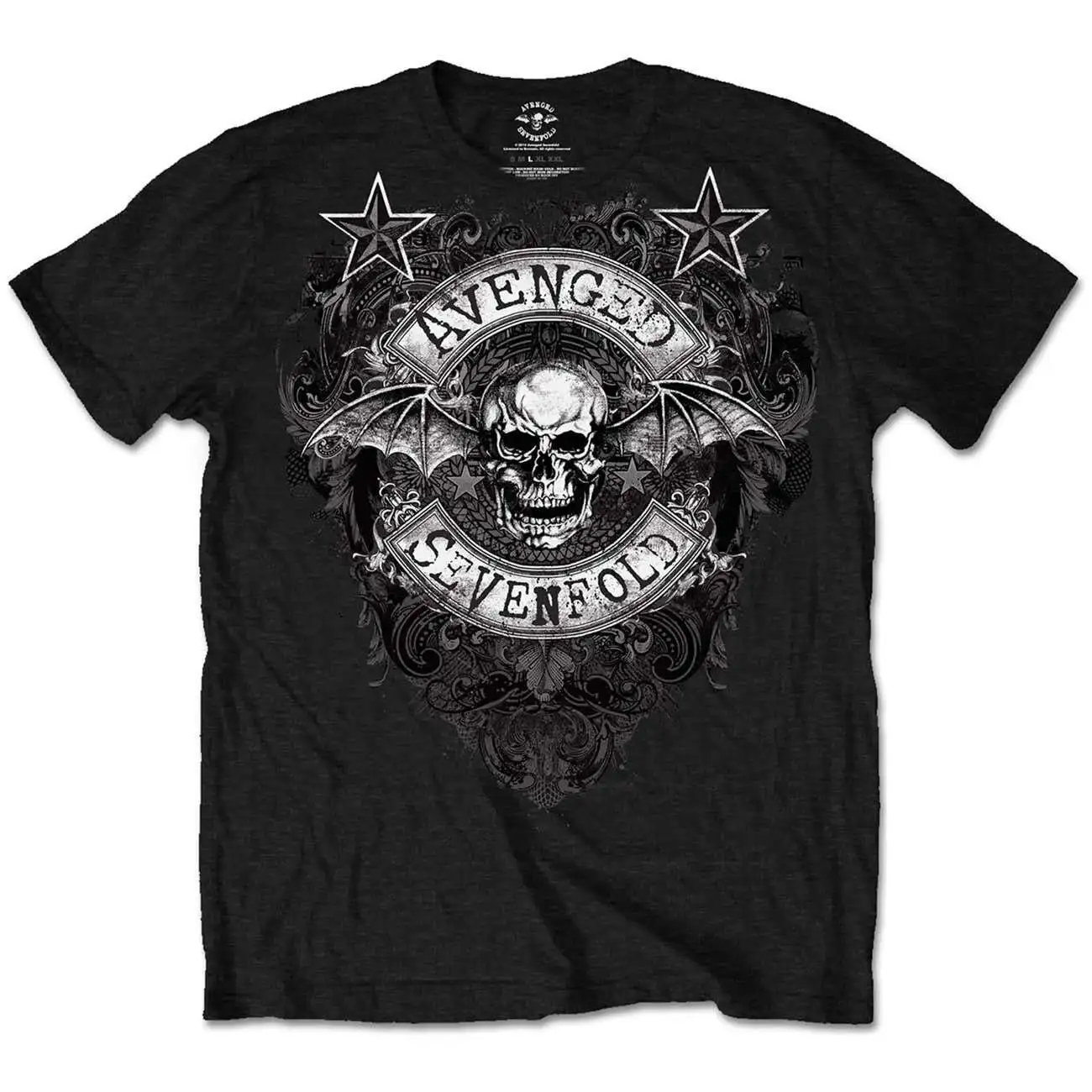 Avenged Sevenfold T Shirt Stars Flourish Official New