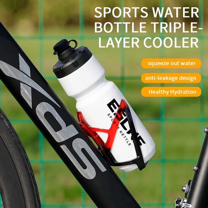 720ML Trinkwasser Flasche Tragbare Straße Fahrrad Flasche Squeeze MTB Flasche Sport Flasche Mit Staub Abdeckung Fahrrad Accesssoriess