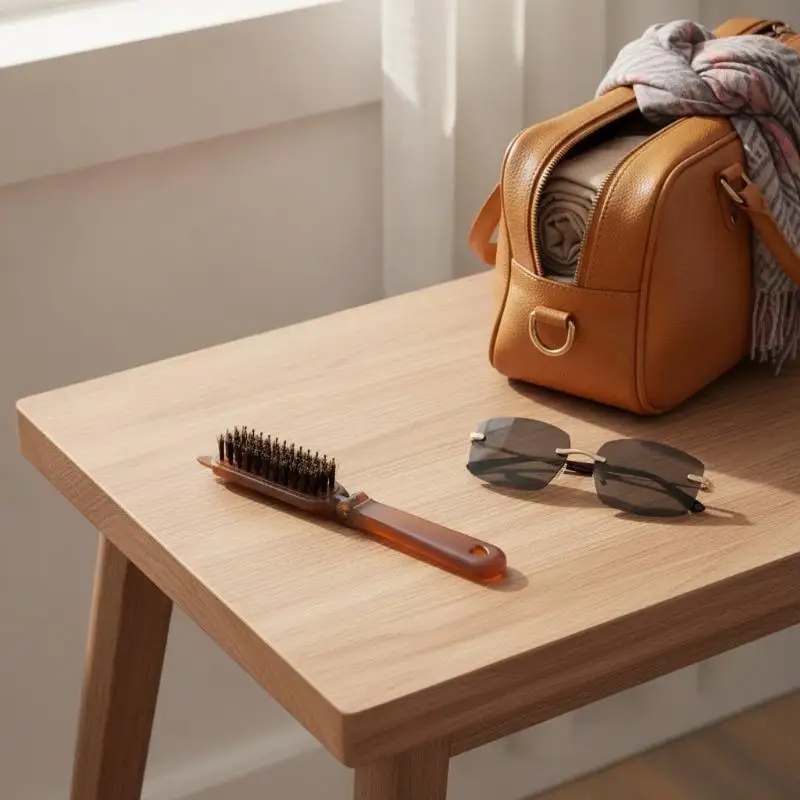 Foldable Hair Comb Portable Boar Bristle Hair Brush Hair Brush Head Massager Travel Combs Hair Styling Accessories