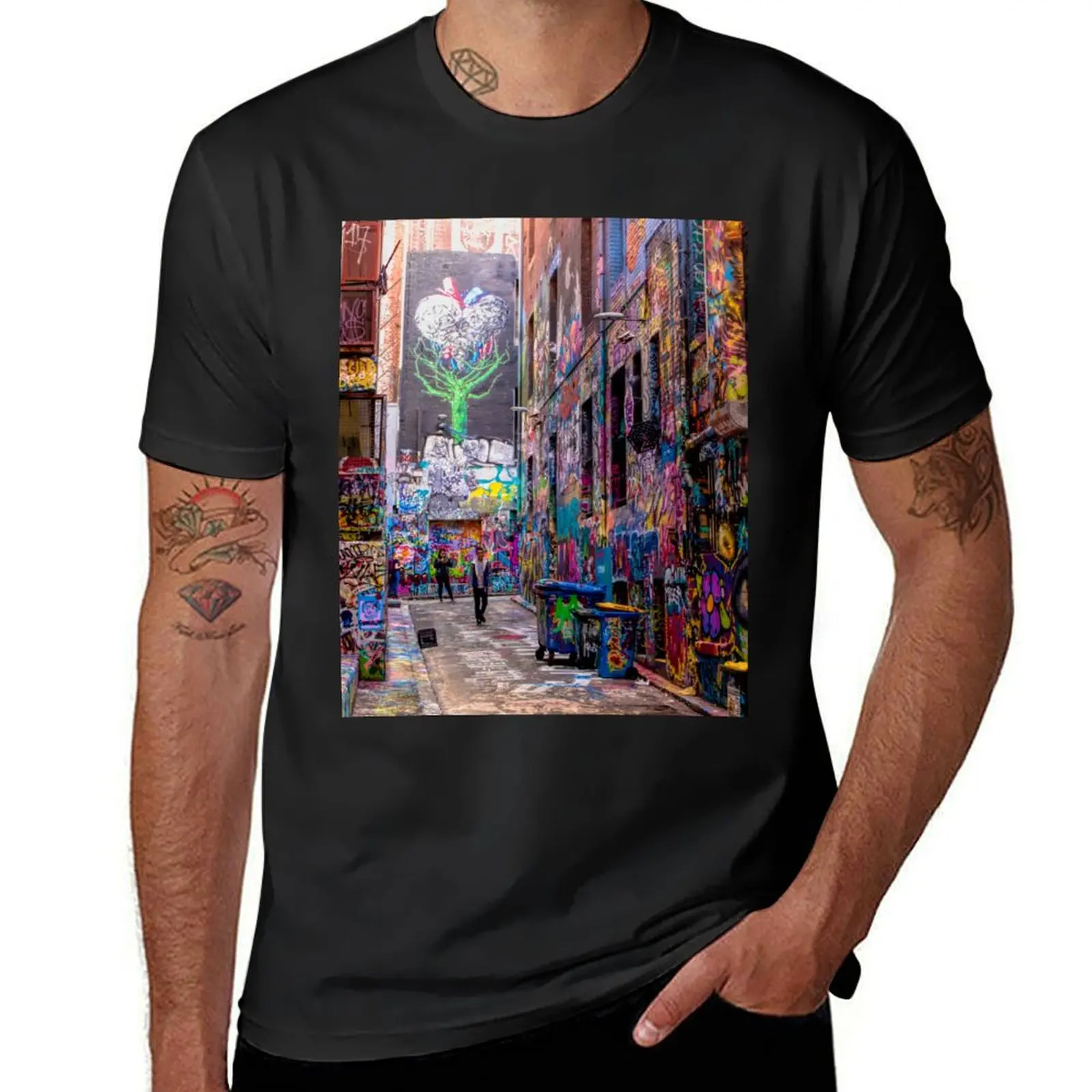 Grafitti Art T-Shirt Blouse tops vintage aesthetic clothes heavyweight t shirts for men