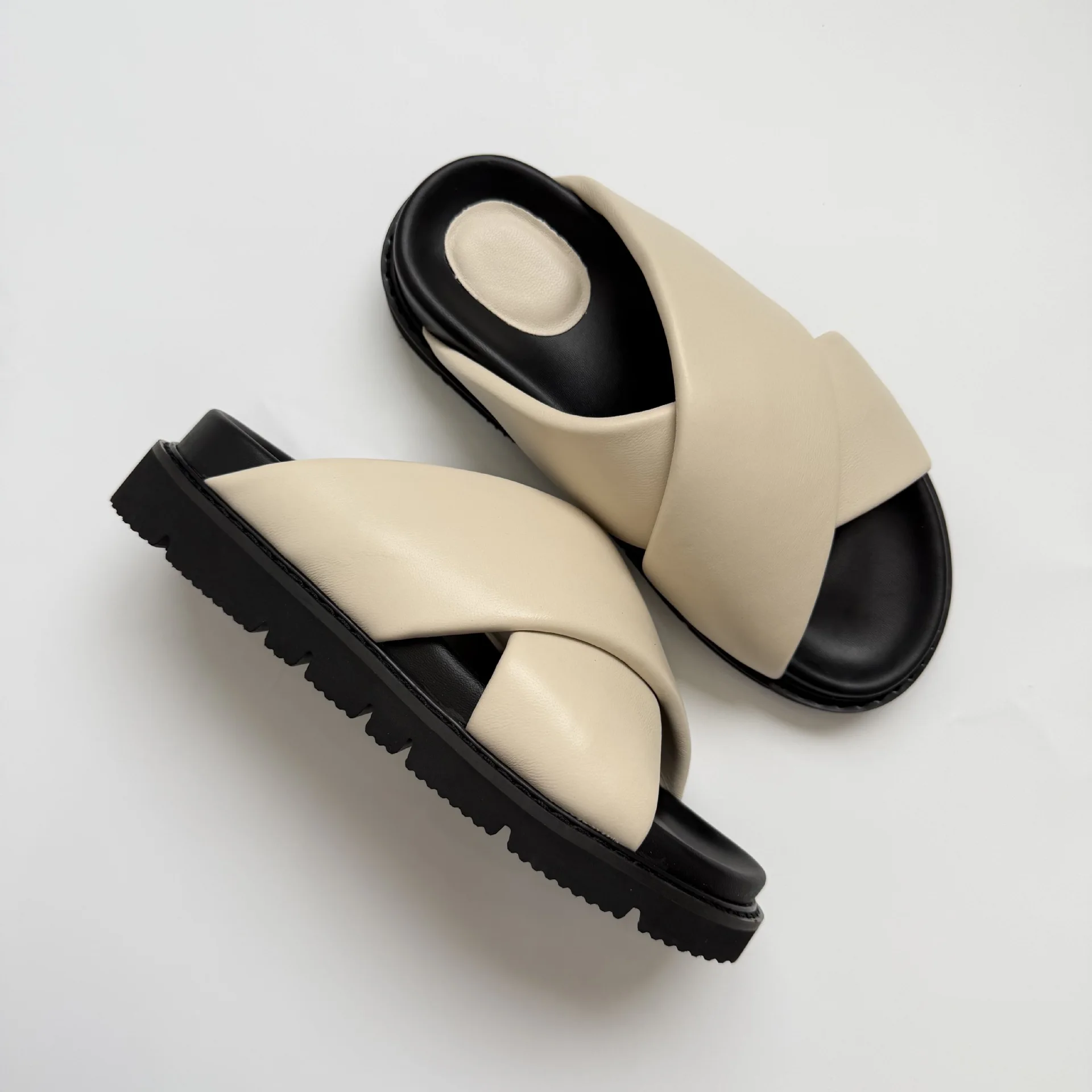 Dave&di Minimalist Bread Slippers Women's Shoes Sandals And Outdoor Sandals Slippersshoes For Woman Women's Sandals Woman Shoes