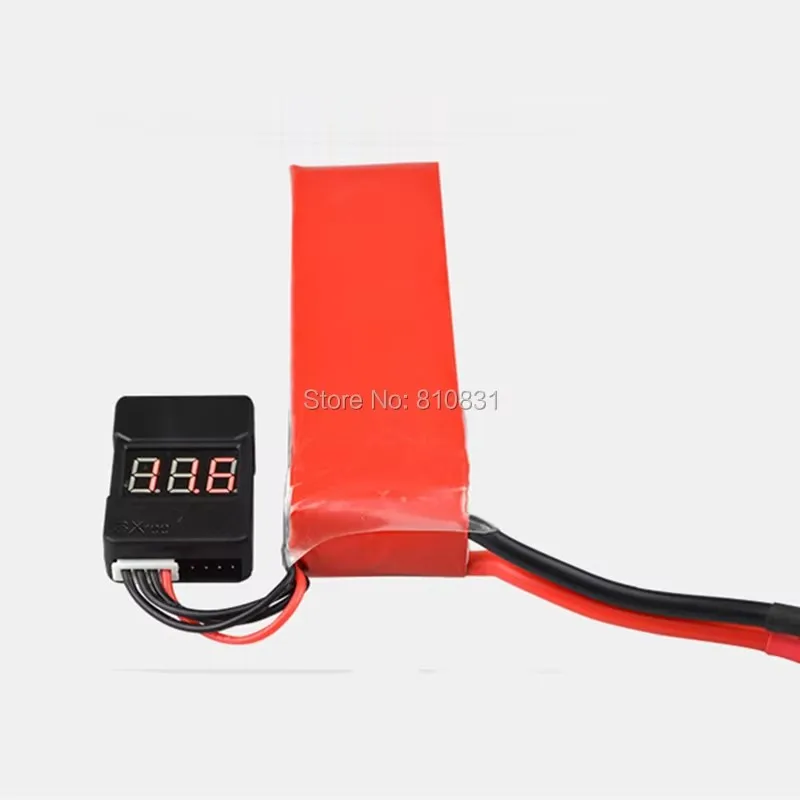Dispositivo de alarma de bajo voltaje con batería de litio 1-8S para coche RC