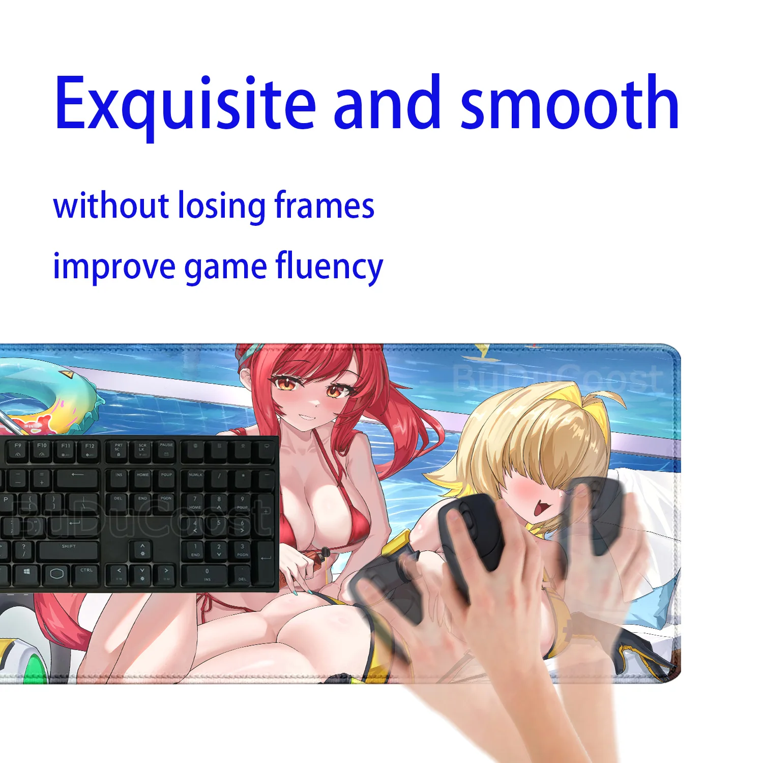 Tapis de bureau de jeu déesse de la victoire NIKKE HD, Anime Sexy Girl hentai, clavier de Gamer, surjet de bureau, antidérapant, pour ordinateur portable
