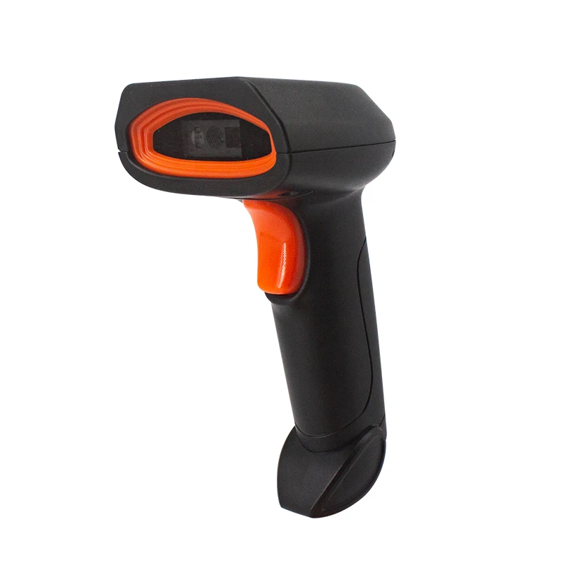 Handheld 1D 2D Barcode Bar Code Scanner Reader QR PDF417 2.4G Wireless With Smart Voice High Quality