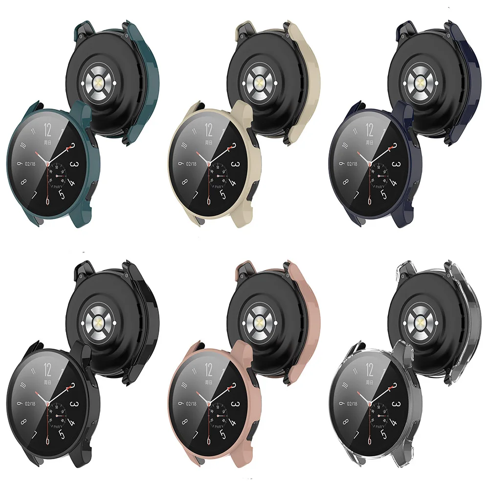 Custodia protettiva per PC + vetro temperato per Vivo Watch 2 Protezione per schermo intero Shell Frame Bumper