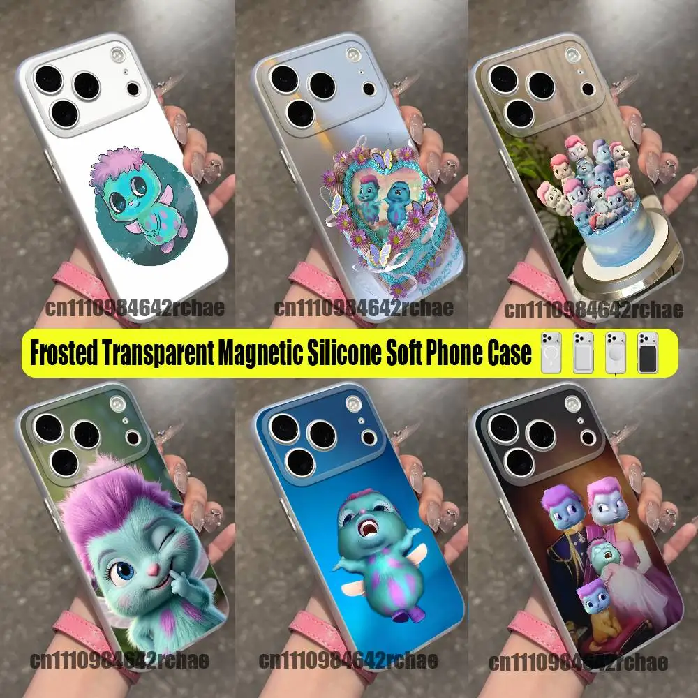 For Bibble Phone Case For iPhone 15 12 11 14 18 13 16 17 Pro Max Plus Mini For Magsafe Magnetic Clear