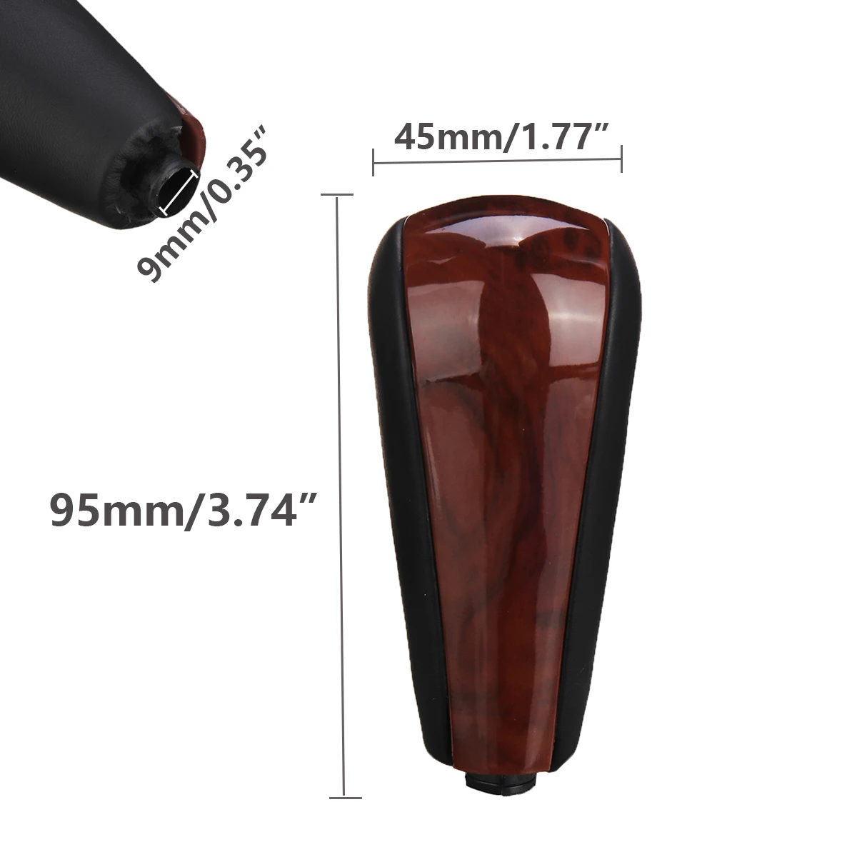 Automatic PU Leather Car Shift Gear Knob Stick Lever Head For Toyota Prado 120 2003-2009 2008 2007 2006 Gear Head Accessories