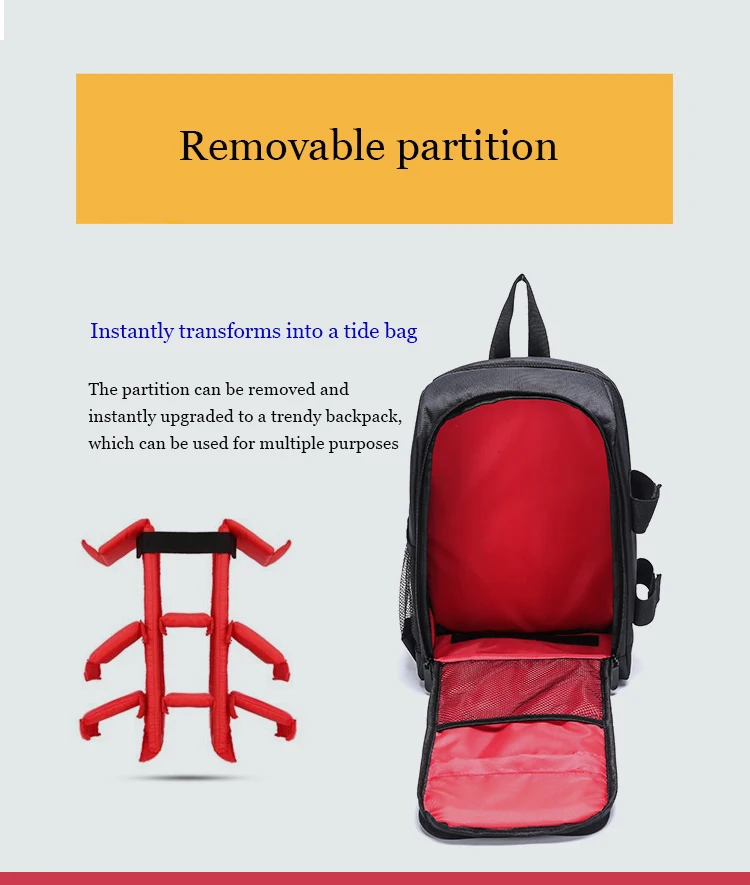 Rucksack für Kameratasche, wasserdicht, Outdoor-Fotografenrucksäcke für Video, digitale DSLR-Fototasche, Tasche für Canon/für Nikon – Detail 12