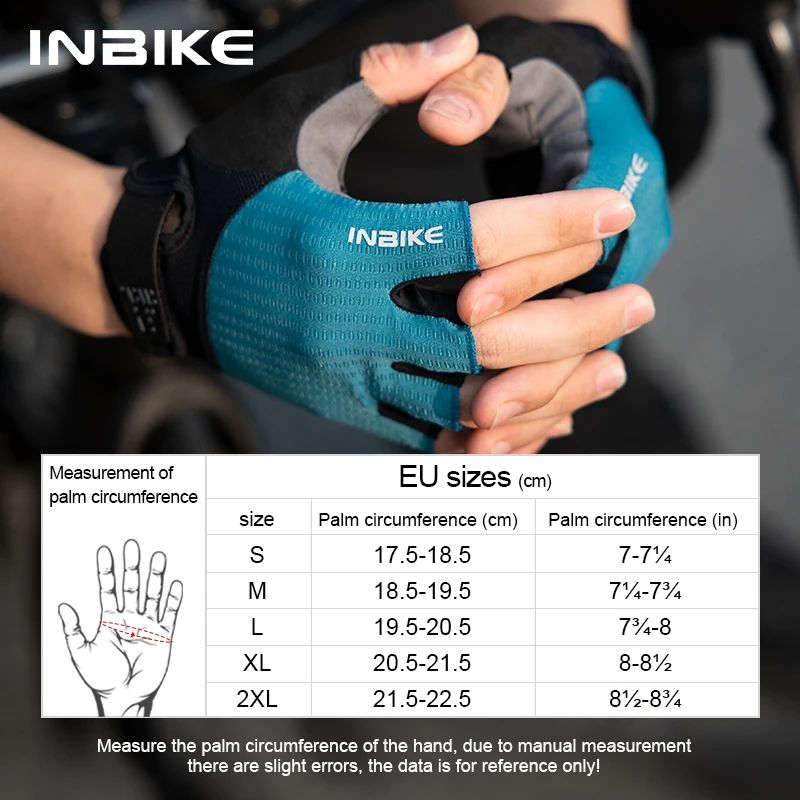 INBIKE Summer Bicycle Gloves Half Finger Shock Absorbing MTB Cycling Gloves Pad Mountain Outdoor Road Bike Gloves for Men Women