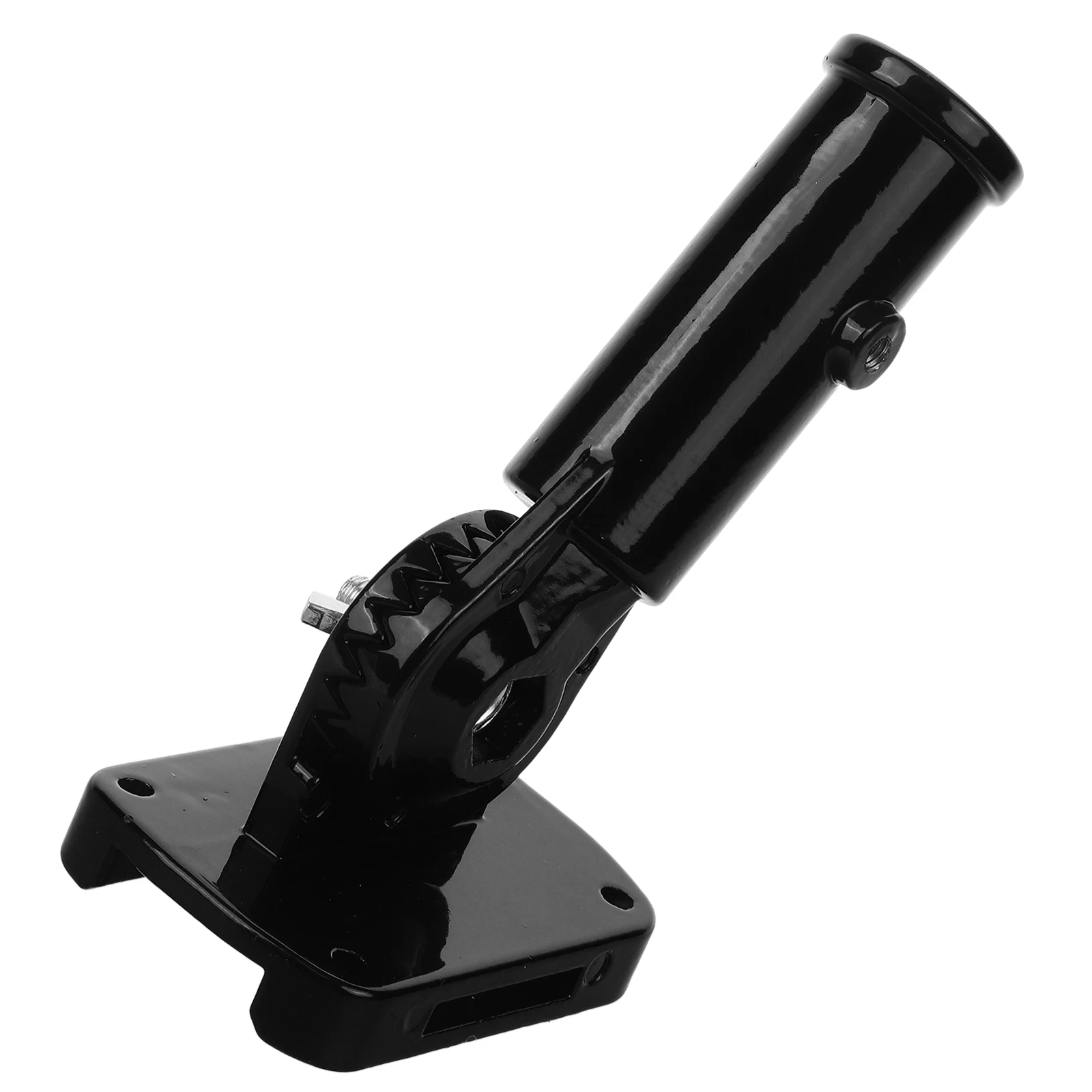

Wall Mountable Flagpole Bracket 1 Inch Diameter Adjustable 180 Degrees Black Aluminum Durable Holder for Flags Balcony Garden