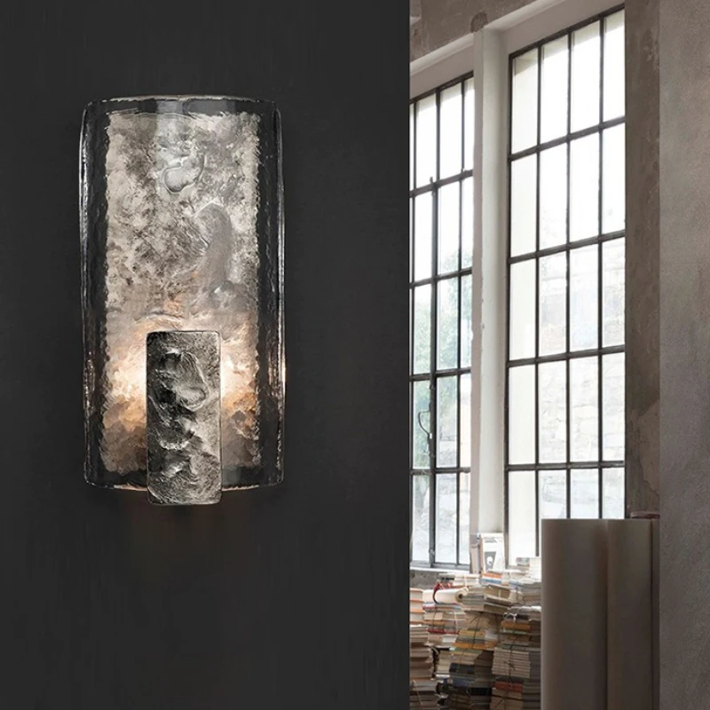 

SANDYHA Modern Minimalist Wall Light with Glass Lampshade LED for Living Room Bedroom Bedside Stylish Lighting G9 Bulb